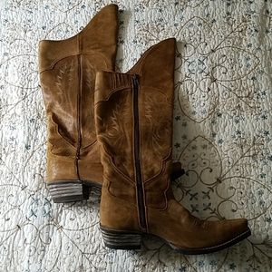 Brown Murrieta Leather Over-the-Knee Boot